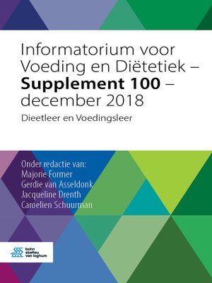 cover image of Informatorium voor Voeding en Diëtetiek--Supplement 100--december 2018
